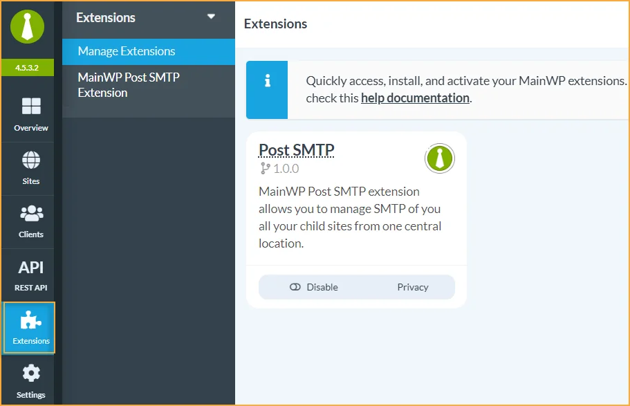 How to Install and Configure MainWP Post SMTP Extension