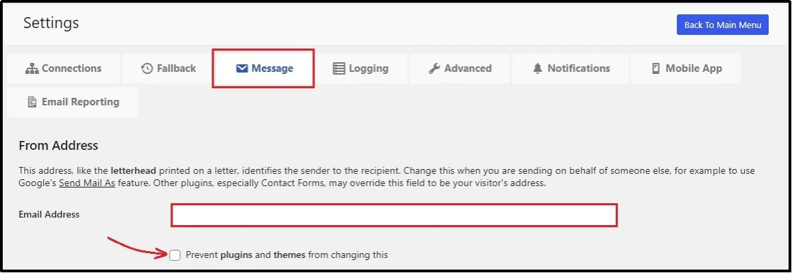 Prevent themes and plugins from email delivery issues