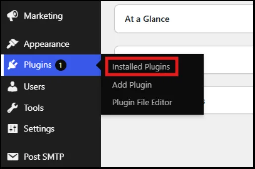 Open Plugins and Installed Plugins in WordPress