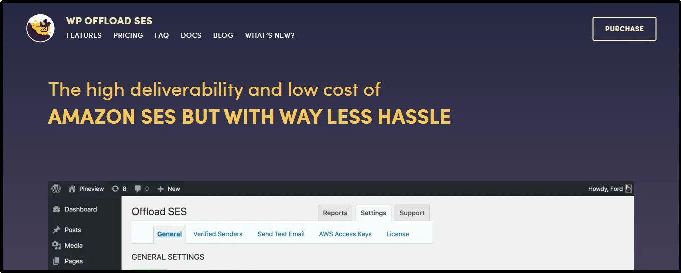 WP Offload SES Plugin – Send WordPress Emails Using Amazon SES