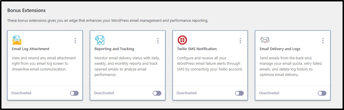 Post SMTP extensions
