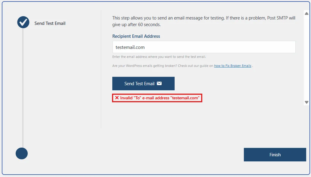 Email delivery issue where specific email address keeps failing