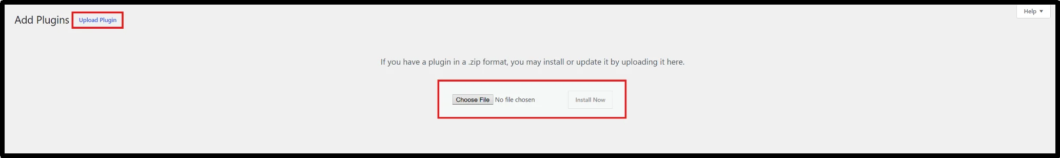 Click the Upload Plugin button to install Post SMTP Pro manually