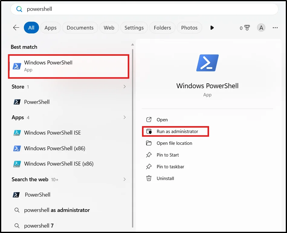Launch PowerShell as Administrator for SMTP testing