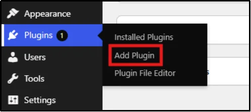 WordPress Plugins page showing the Add Plugin option before installing Post SMTP