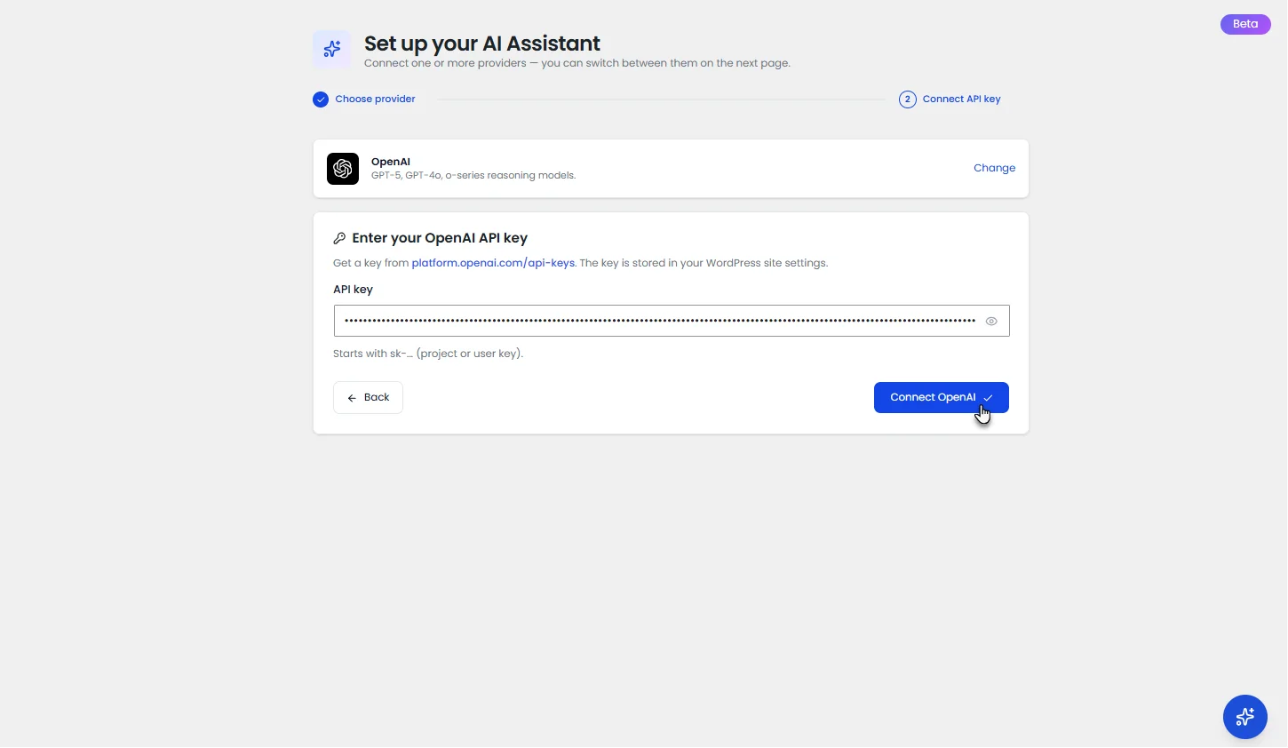 Connecting the AI Assistant to your WooCommerce store